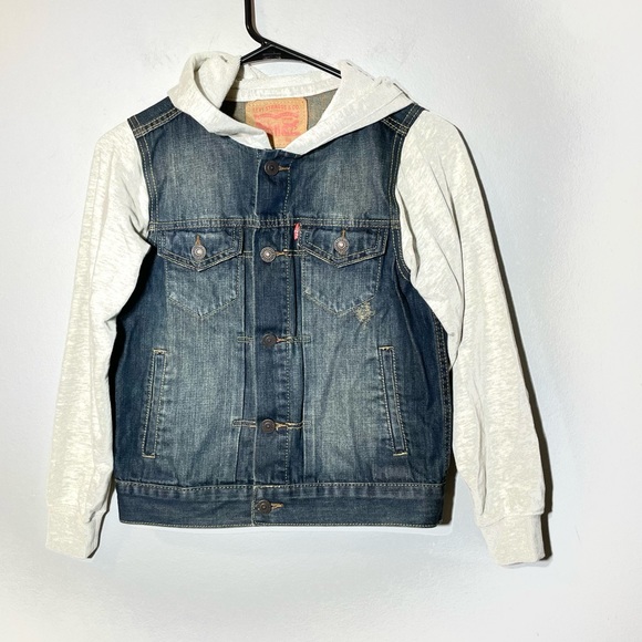 Levi's Other - Levi's Boys Hooded Denim Jacket